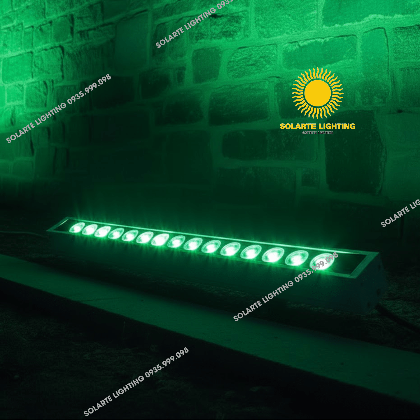 Đèn chiếu tường, line RGB 28W 1 Chen logo 3